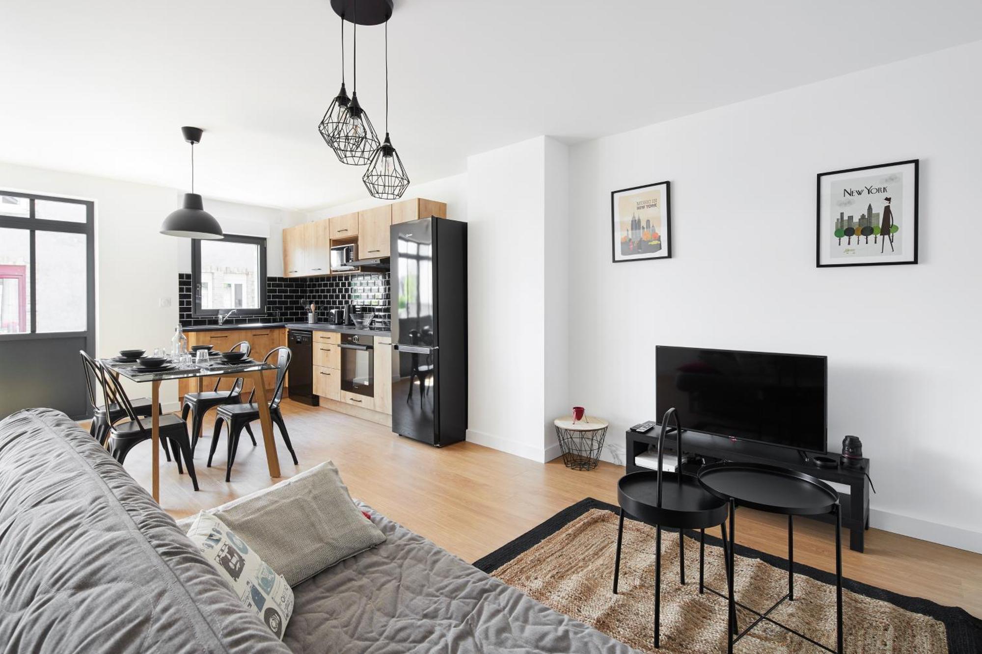 New-York New-York : Fibre Wifi/Linge/Parking Apartment Châteaubriant Exterior foto